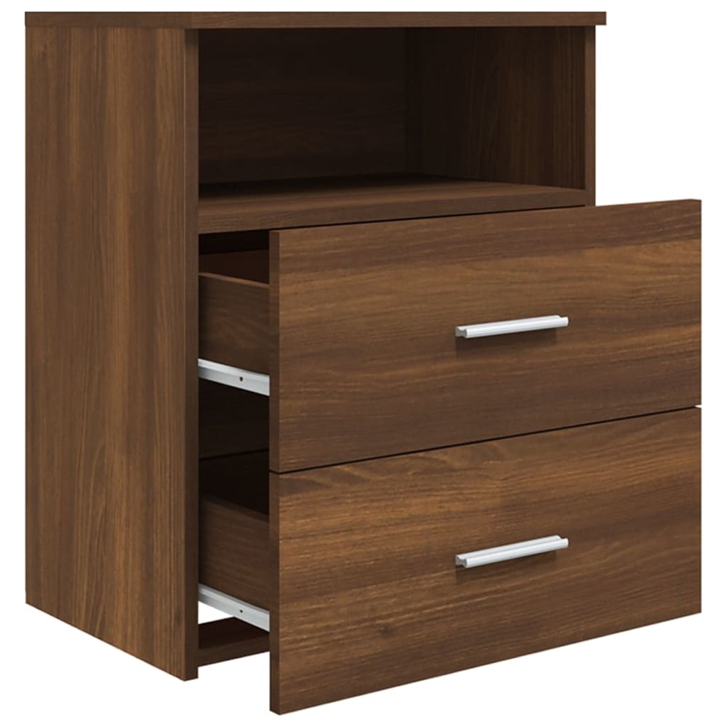vidaXL Noptiere, 2 buc., stejar maro, 50x32x60 cm vidaXL Noptiere, 2 buc., stejar maro, 50x32x60 cm