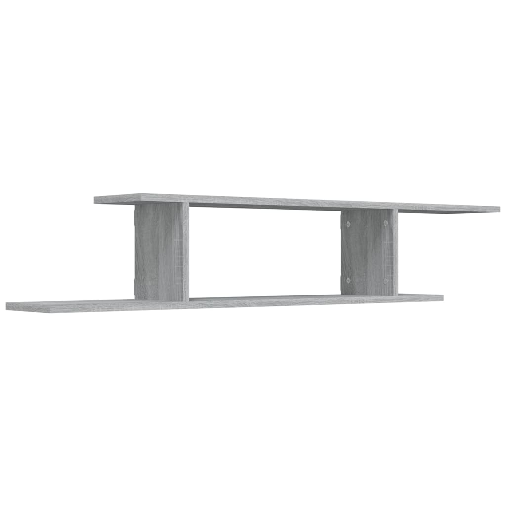 vidaXL Raft TV montat pe perete gri sonoma 125x18x23 cm lemn vidaXL Raft TV montat pe perete gri sonoma 125x18x23 cm lemn