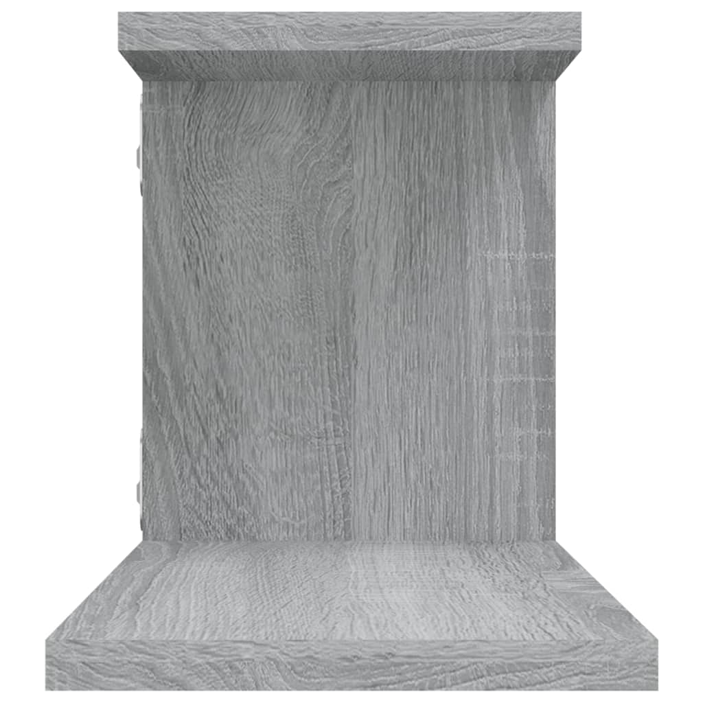 vidaXL Raft TV montat pe perete gri sonoma 125x18x23 cm lemn vidaXL Raft TV montat pe perete gri sonoma 125x18x23 cm lemn