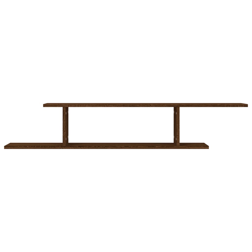 vidaXL Raft TV montat pe perete stejar maro 125x18x23 cm lemn vidaXL Raft TV montat pe perete stejar maro 125x18x23 cm lemn