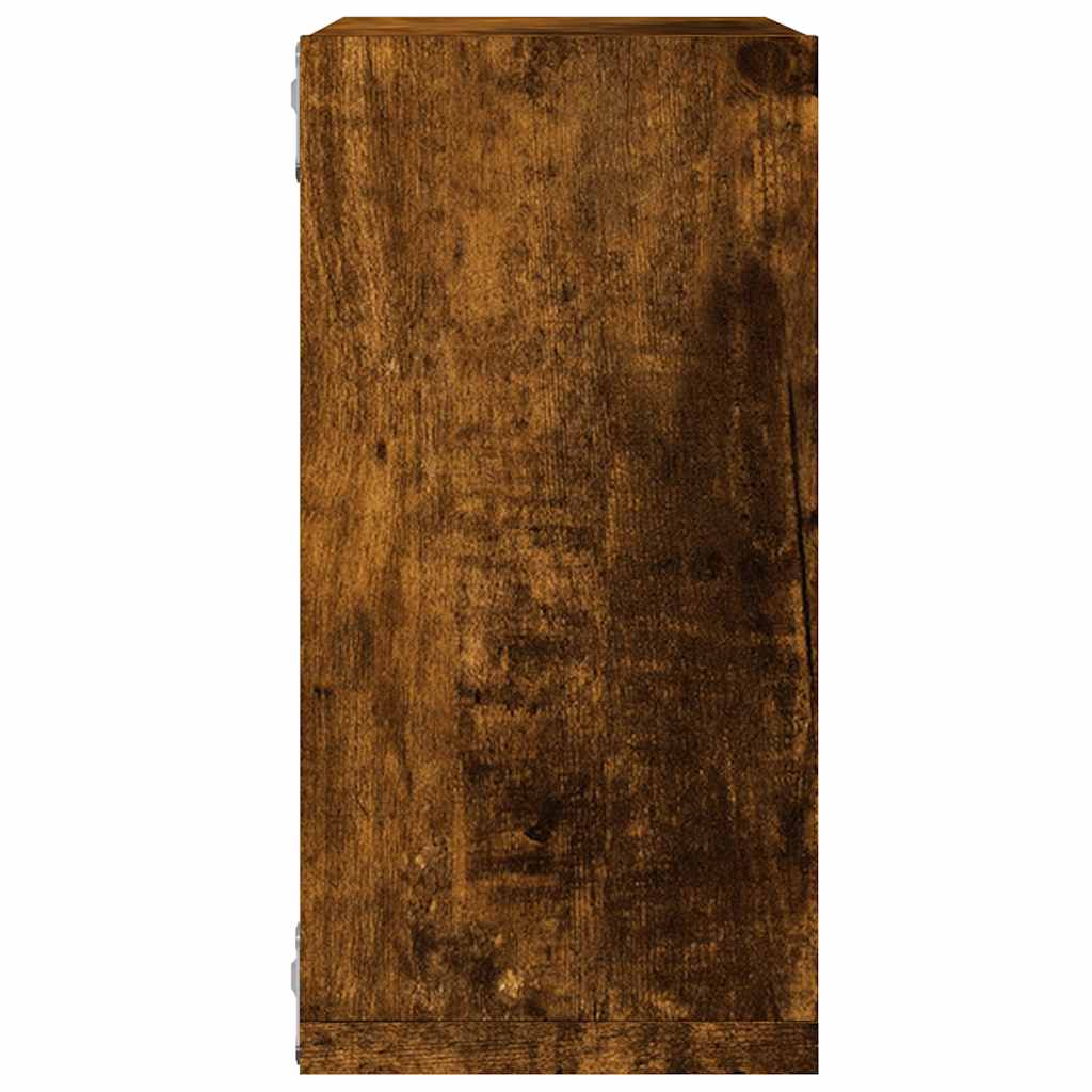 vidaXL Rafturi cuburi de perete 4 buc Stejar afumat 30x15x30 cm vidaXL Rafturi cuburi de perete 4 buc Stejar afumat 30x15x30 cm