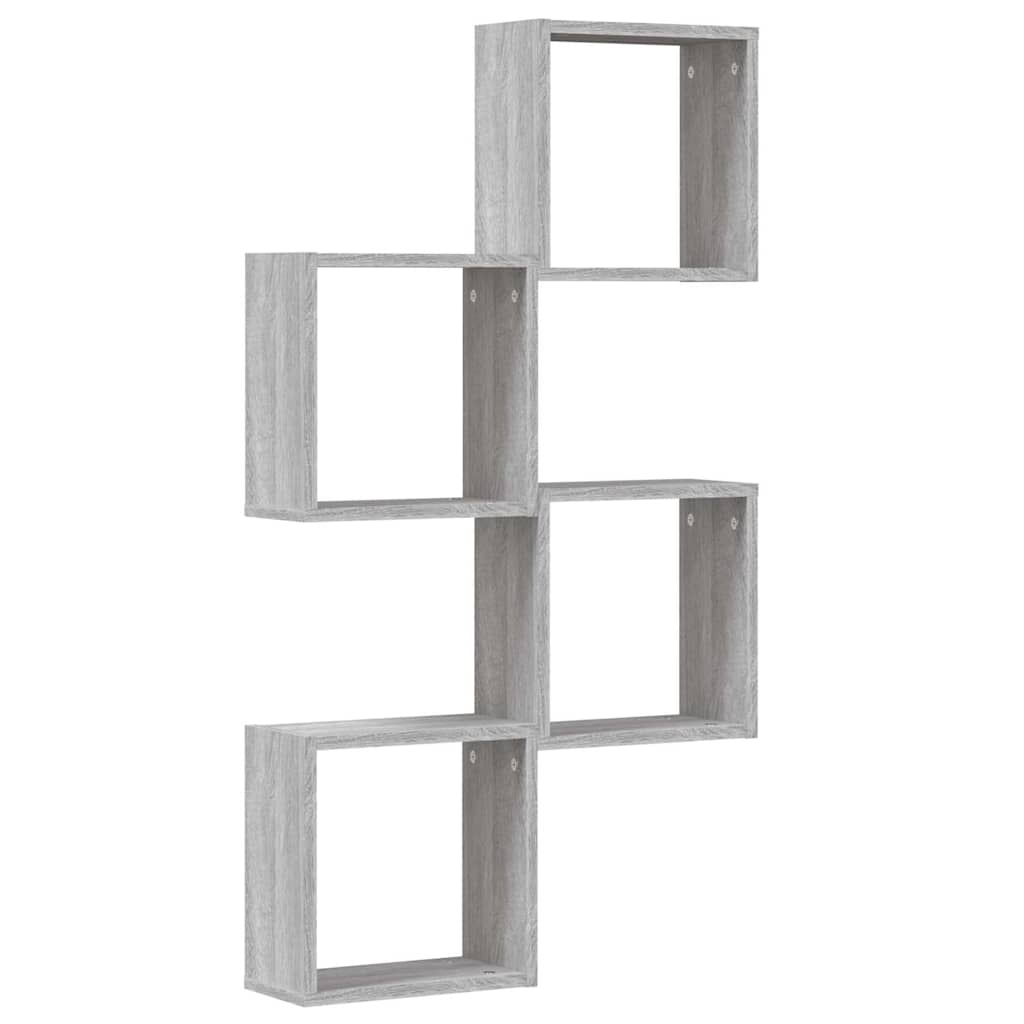 vidaXL Rafturi cuburi de perete 4 buc Gri Sonoma 30x15x30 cm vidaXL Rafturi cuburi de perete 4 buc Gri Sonoma 30x15x30 cm