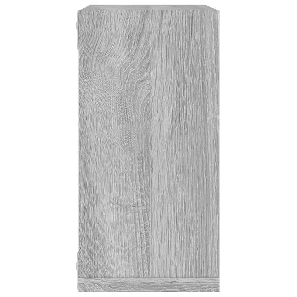 vidaXL Rafturi cub de perete 6 buc Gri Sonoma 30x15x30 cm vidaXL Rafturi cub de perete 6 buc Gri Sonoma 30x15x30 cm