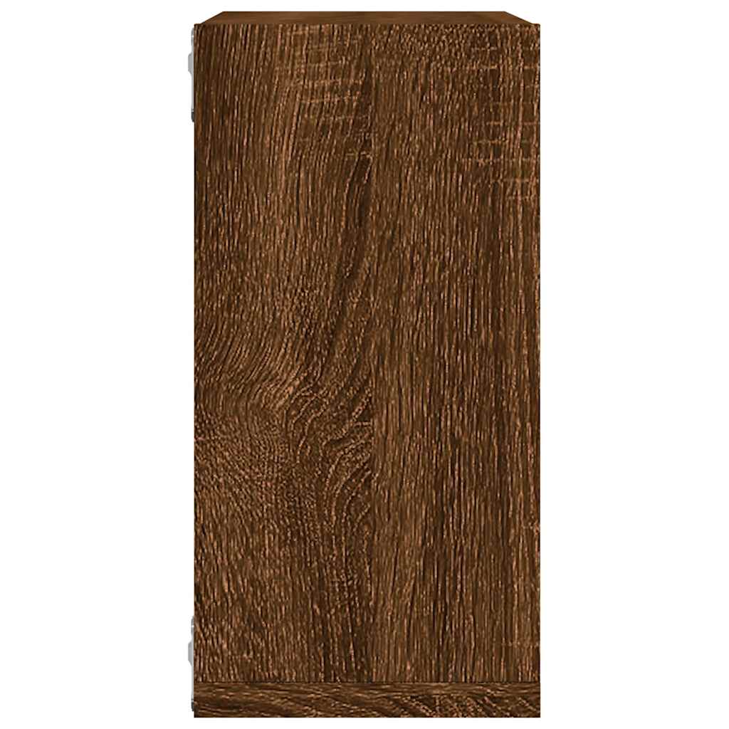vidaXL Rafturi cub de perete 2 buc Stejar maro 30x15x30 cm vidaXL Rafturi cub de perete 2 buc Stejar maro 30x15x30 cm