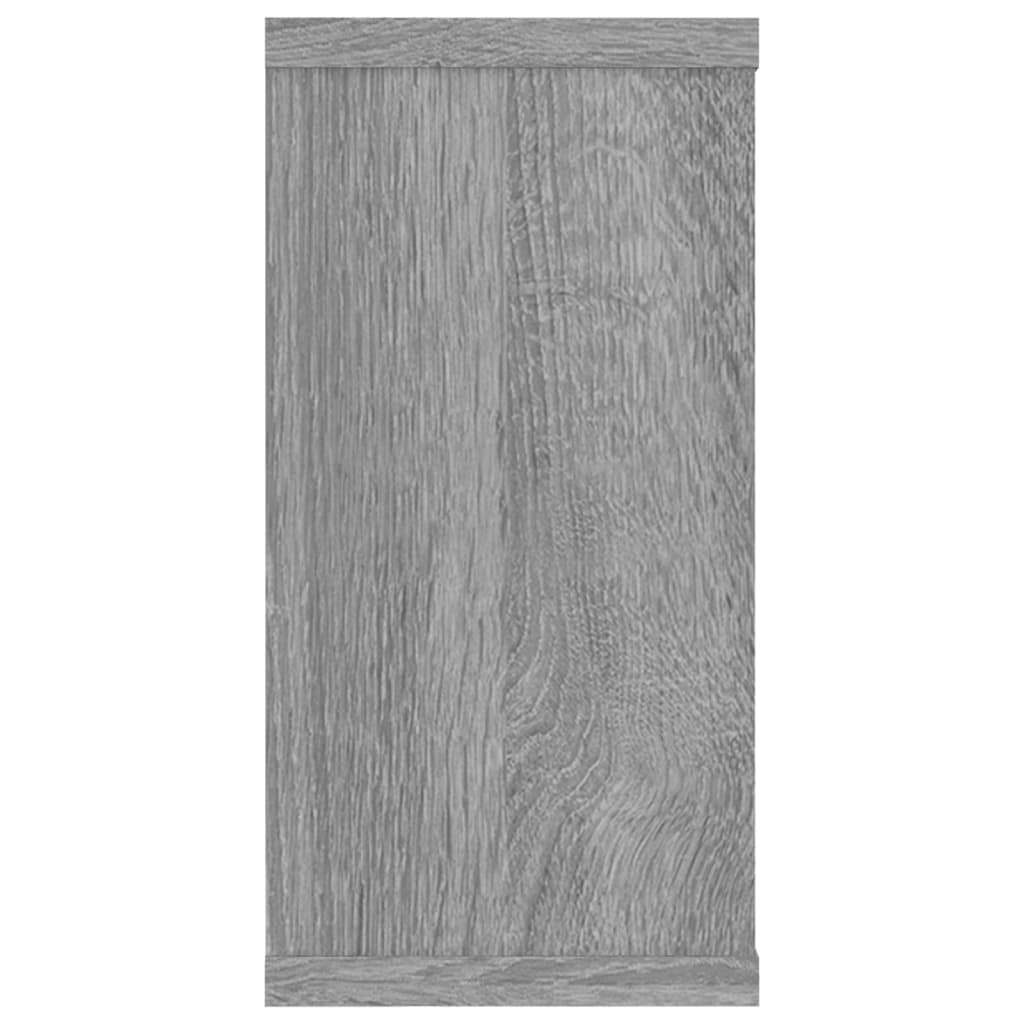 vidaXL Rafturi de perete cub, 4 buc., gri sonoma, 100x15x30 cm, lemn