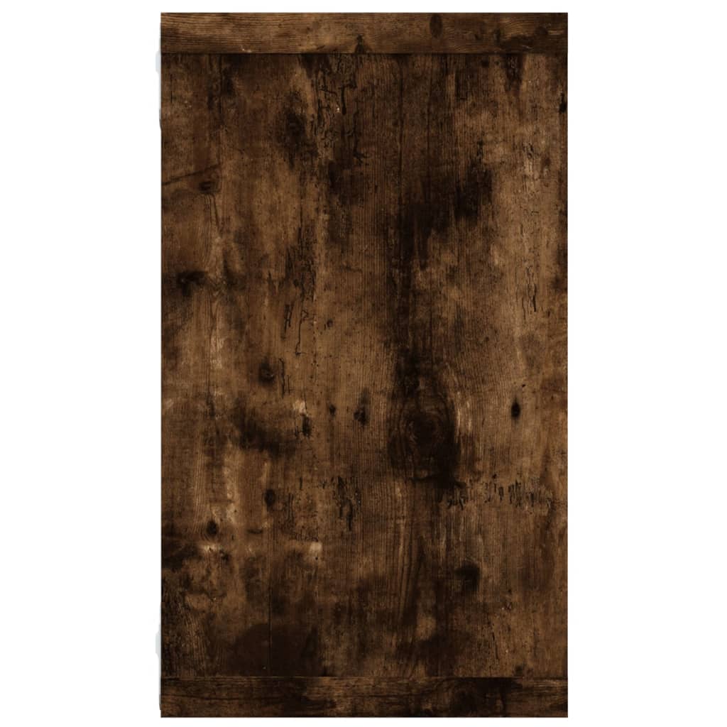 vidaXL Rafturi de perete cub, 4 buc. stejar fumuriu 80x15x26,5 cm lemn