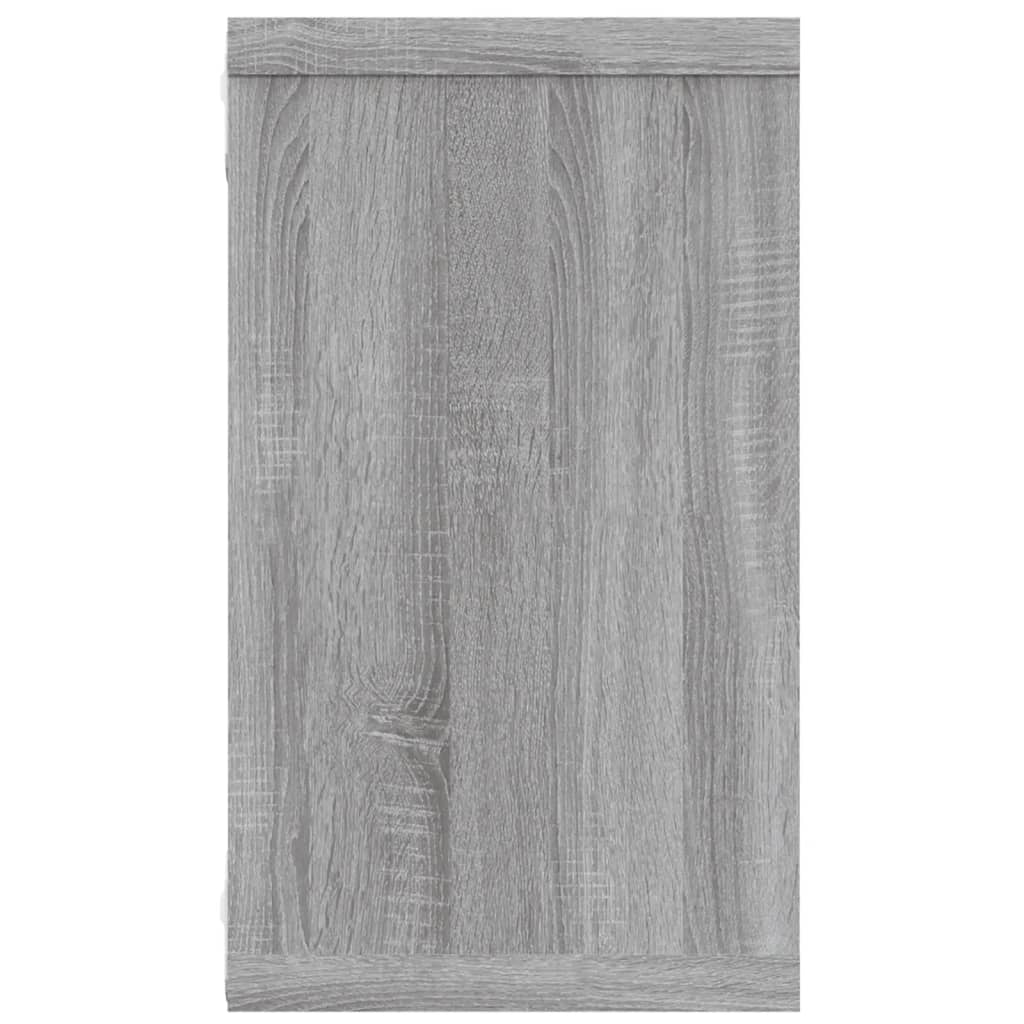 vidaXL Rafturi de perete cub, 2 buc., gri sonoma, 80x15x26,5 cm, lemn vidaXL Rafturi de perete cub, 2 buc., gri sonoma, 80x15x26,5 cm, lemn
