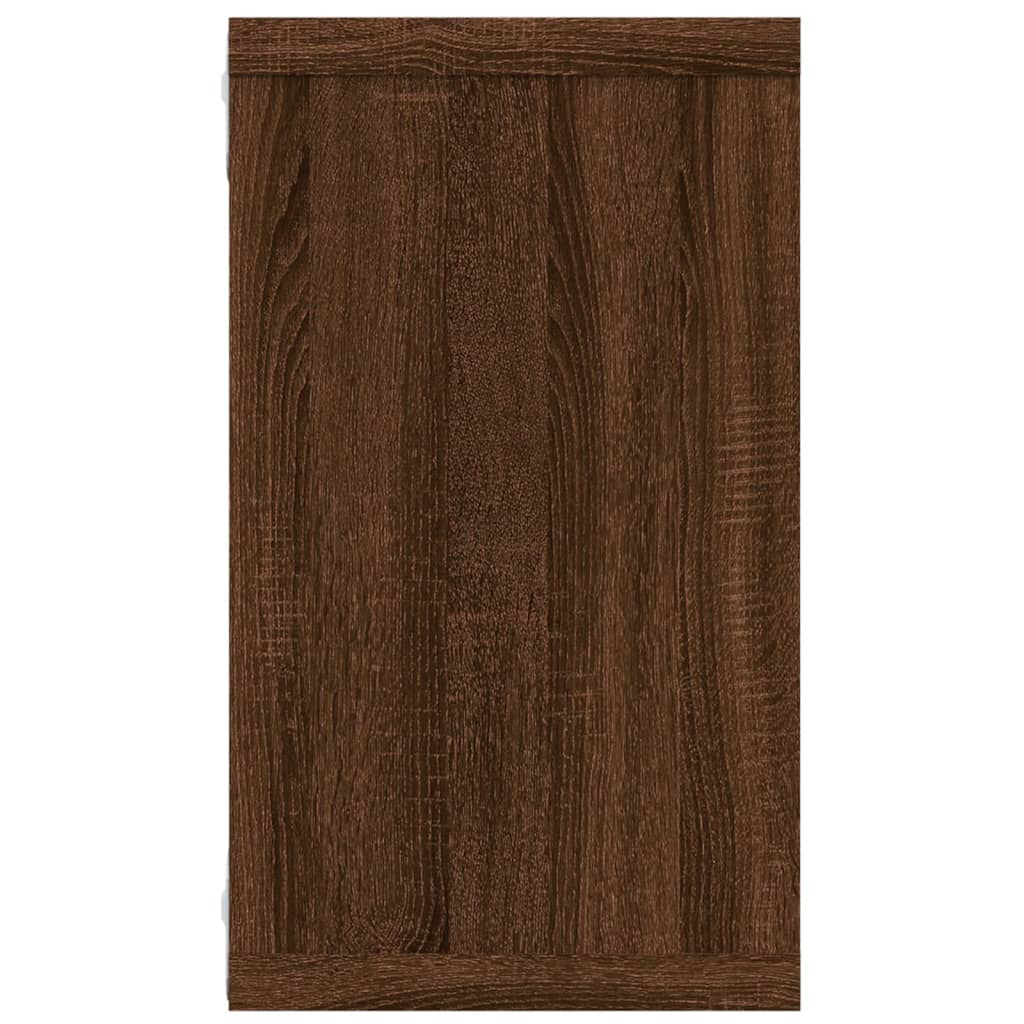 vidaXL Rafturi de perete cub, 4 buc. stejar maro, 80x15x26,5 cm, lemn vidaXL Rafturi de perete cub, 4 buc. stejar maro, 80x15x26,5 cm, lemn