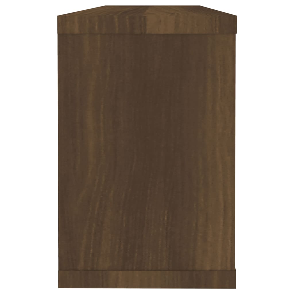 vidaXL Rafturi de perete cub, 6 buc., stejar maro, 60x15x23 cm, lemn