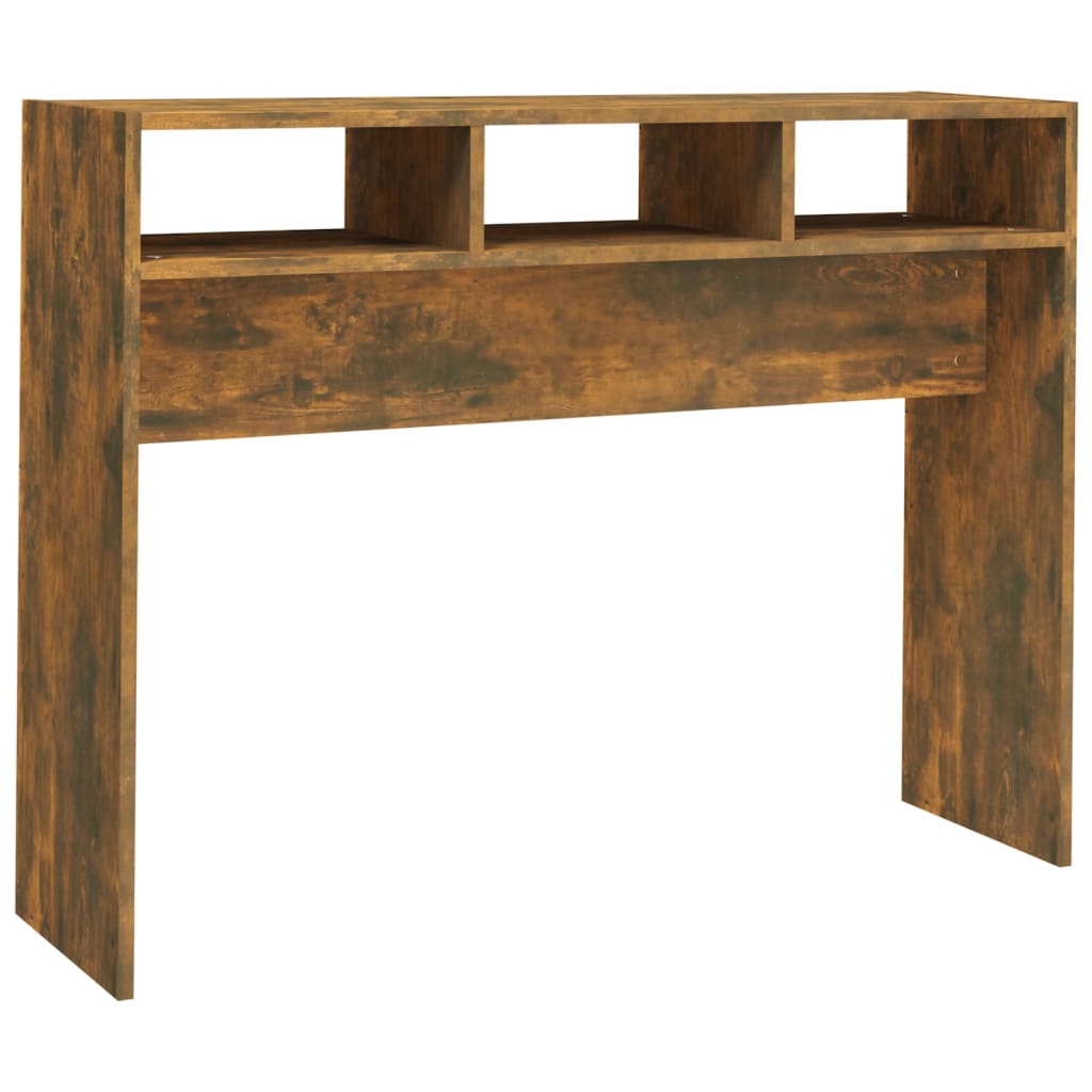 vidaXL Măsuță consolă, stejar fumuriu, 105x30x80 cm, lemn prelucrat vidaXL Măsuță consolă, stejar fumuriu, 105x30x80 cm, lemn prelucrat
