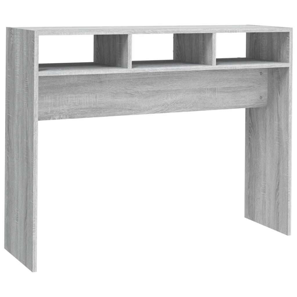 vidaXL Măsuță consolă, gri sonoma, 105x30x80 cm, lemn prelucrat vidaXL Măsuță consolă, gri sonoma, 105x30x80 cm, lemn prelucrat