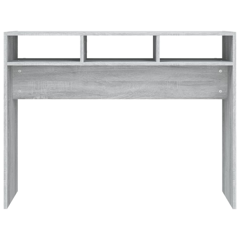 vidaXL Măsuță consolă, gri sonoma, 105x30x80 cm, lemn prelucrat vidaXL Măsuță consolă, gri sonoma, 105x30x80 cm, lemn prelucrat