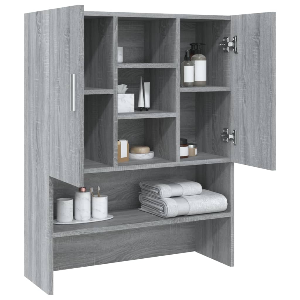vidaXL Dulap mașină de spălat, gri sonoma, 70,5x25,5x90 cm vidaXL Dulap mașină de spălat, gri sonoma, 70,5x25,5x90 cm