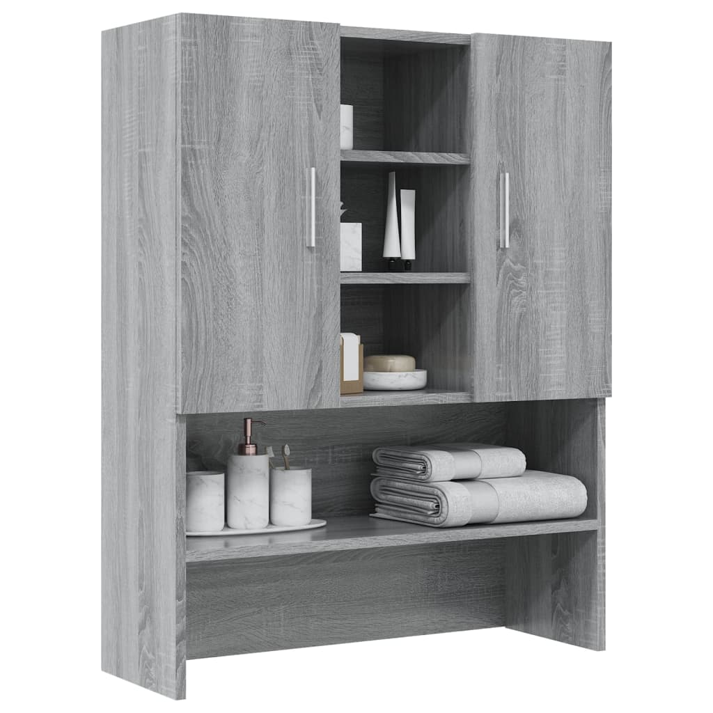 vidaXL Dulap mașină de spălat, gri sonoma, 70,5x25,5x90 cm vidaXL Dulap mașină de spălat, gri sonoma, 70,5x25,5x90 cm