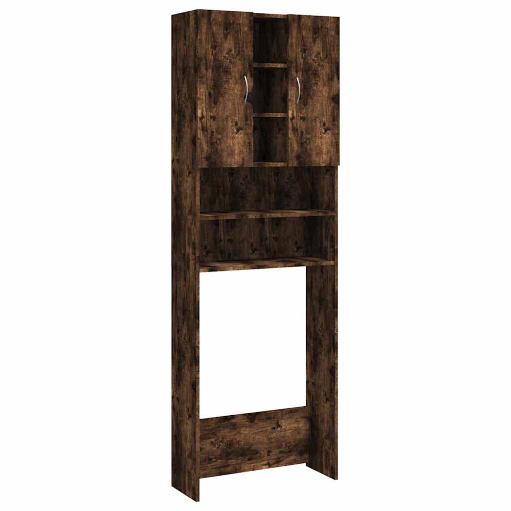 vidaXL Dulap mașină de spălat, stejar fumuriu, 64x25,5x190 cm vidaXL Dulap mașină de spălat, stejar fumuriu, 64x25,5x190 cm
