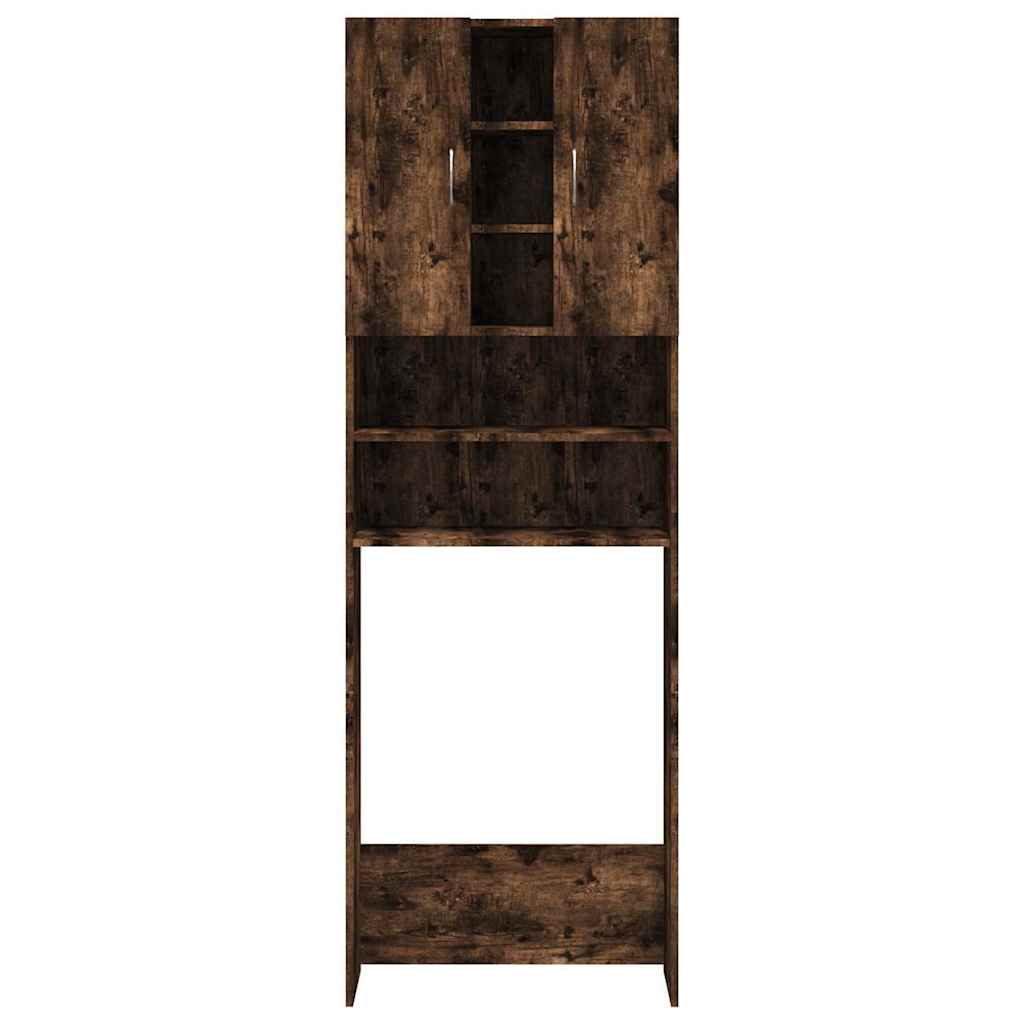 vidaXL Dulap mașină de spălat, stejar fumuriu, 64x25,5x190 cm vidaXL Dulap mașină de spălat, stejar fumuriu, 64x25,5x190 cm