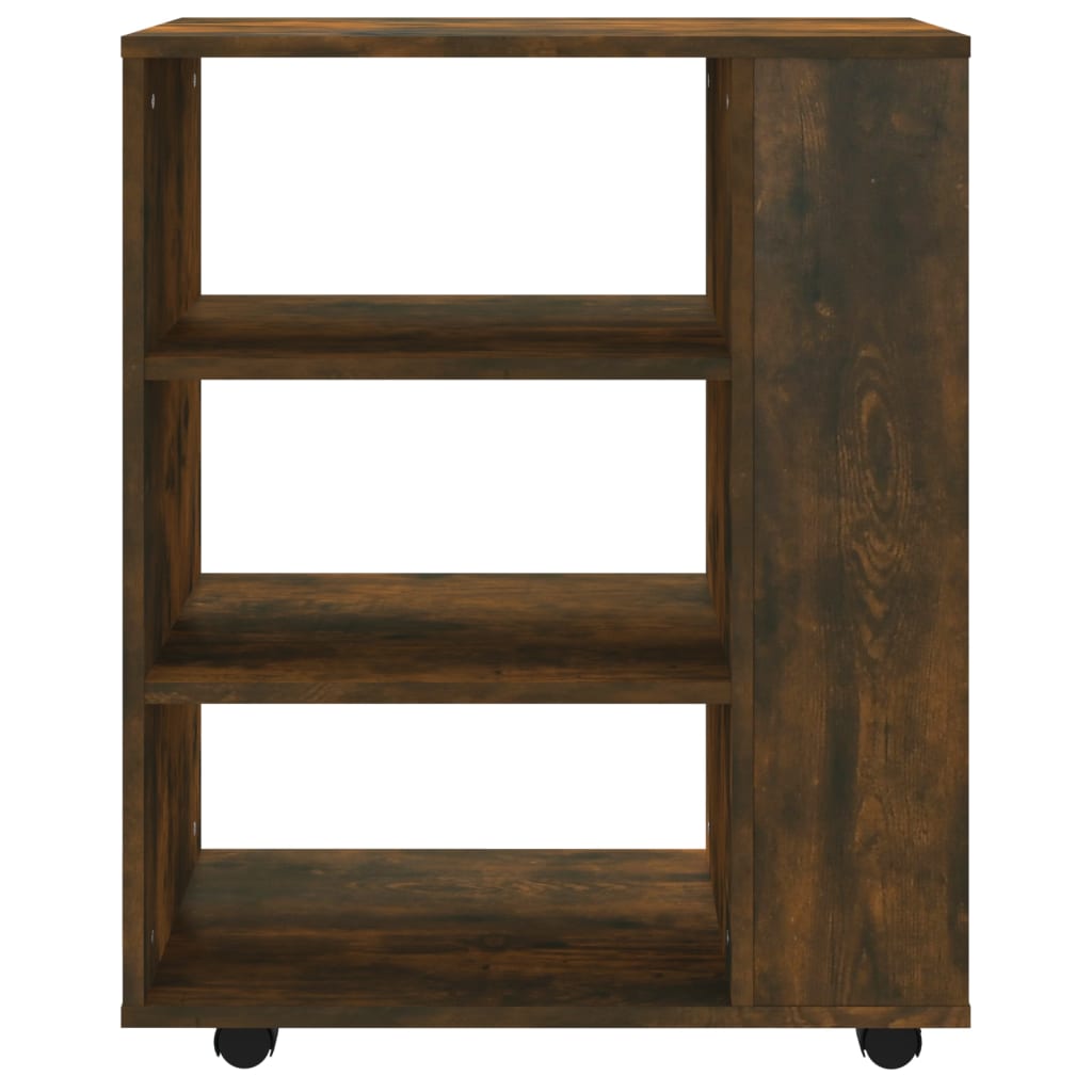 vidaXL Dulap cu roți, stejar fumuriu, 60x35x75 cm, lemn prelucrat vidaXL Dulap cu roți, stejar fumuriu, 60x35x75 cm, lemn prelucrat