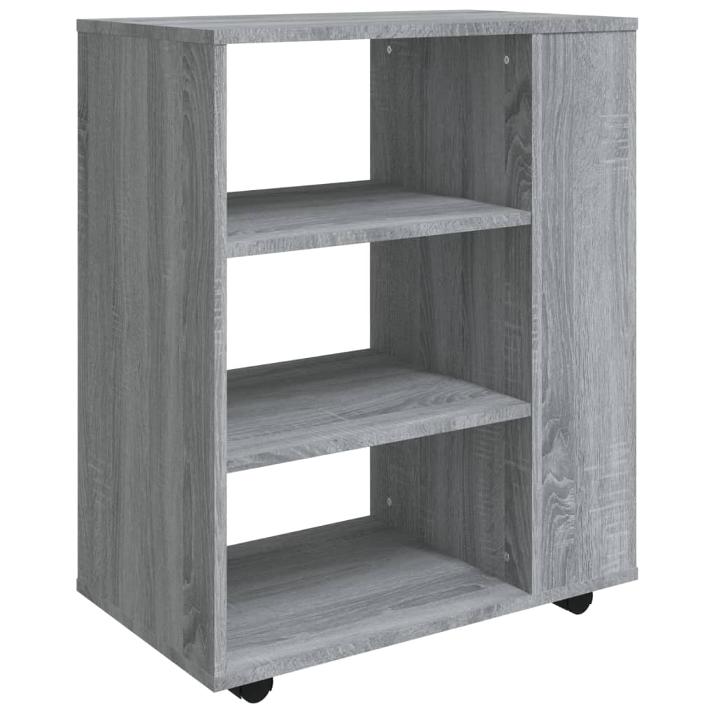 vidaXL Dulap cu roți, gri sonoma, 60x35x75 cm, lemn prelucrat vidaXL Dulap cu roți, gri sonoma, 60x35x75 cm, lemn prelucrat
