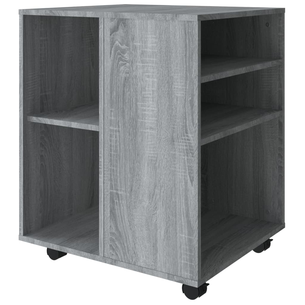 vidaXL Dulap cu roți, gri sonoma, 60x53x72 cm, lemn prelucrat vidaXL Dulap cu roți, gri sonoma, 60x53x72 cm, lemn prelucrat