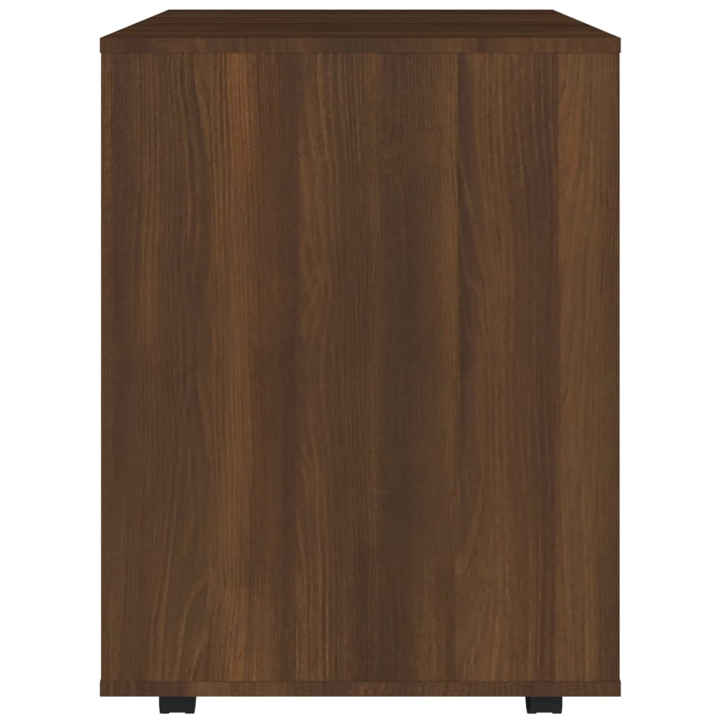 vidaXL Dulap cu roți, stejar maro, 60x53x72 cm, lemn prelucrat