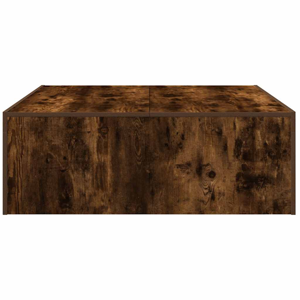vidaXL Măsuță de cafea, stejar fumuriu, 100x100x35 cm, lemn prelucrat vidaXL Măsuță de cafea, stejar fumuriu, 100x100x35 cm, lemn prelucrat