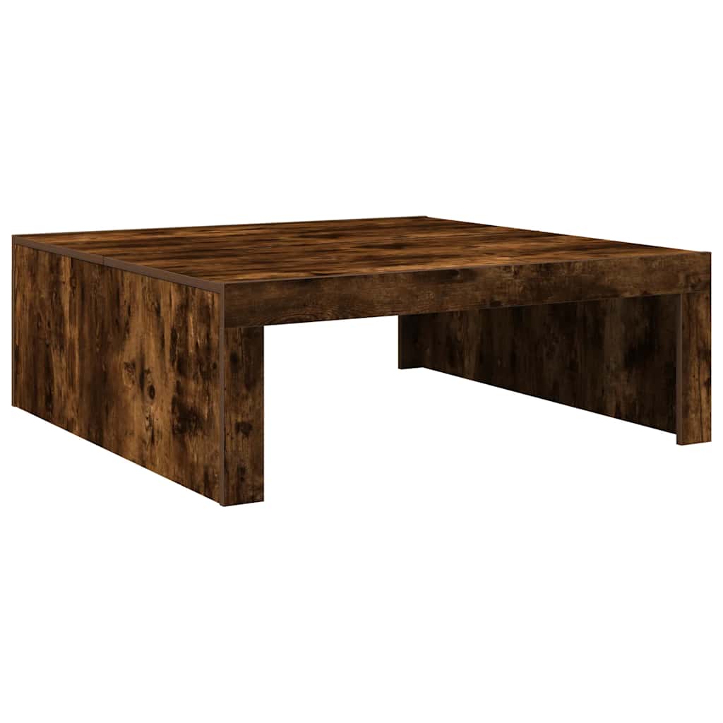 vidaXL Măsuță de cafea, stejar fumuriu, 100x100x35 cm, lemn prelucrat vidaXL Măsuță de cafea, stejar fumuriu, 100x100x35 cm, lemn prelucrat