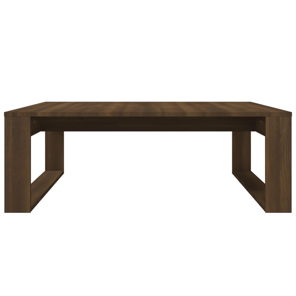 vidaXL Măsuță de cafea, stejar maro, 100x100x35 cm, lemn prelucrat vidaXL Măsuță de cafea, stejar maro, 100x100x35 cm, lemn prelucrat