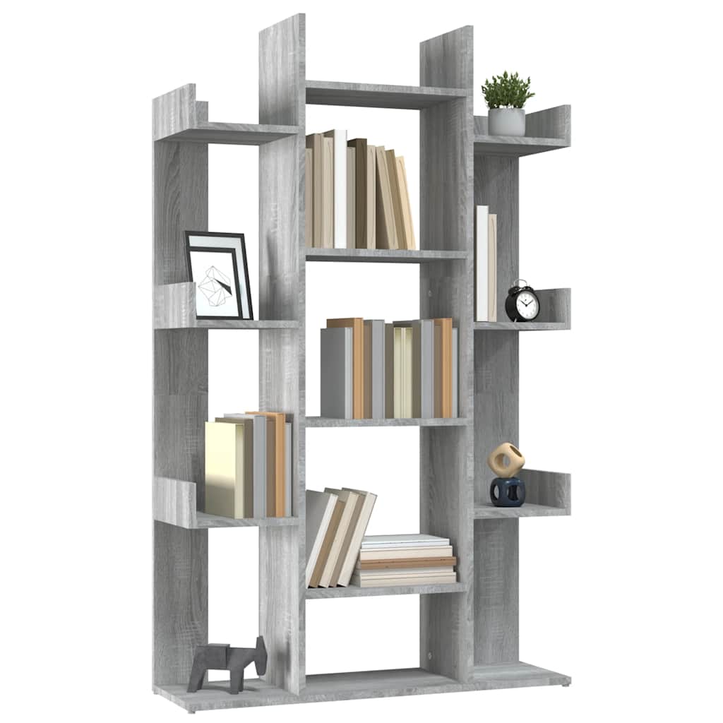 vidaXL Bibliotecă, gri sonoma, 86x25,5x140 cm, lemn prelucrat vidaXL Bibliotecă, gri sonoma, 86x25,5x140 cm, lemn prelucrat