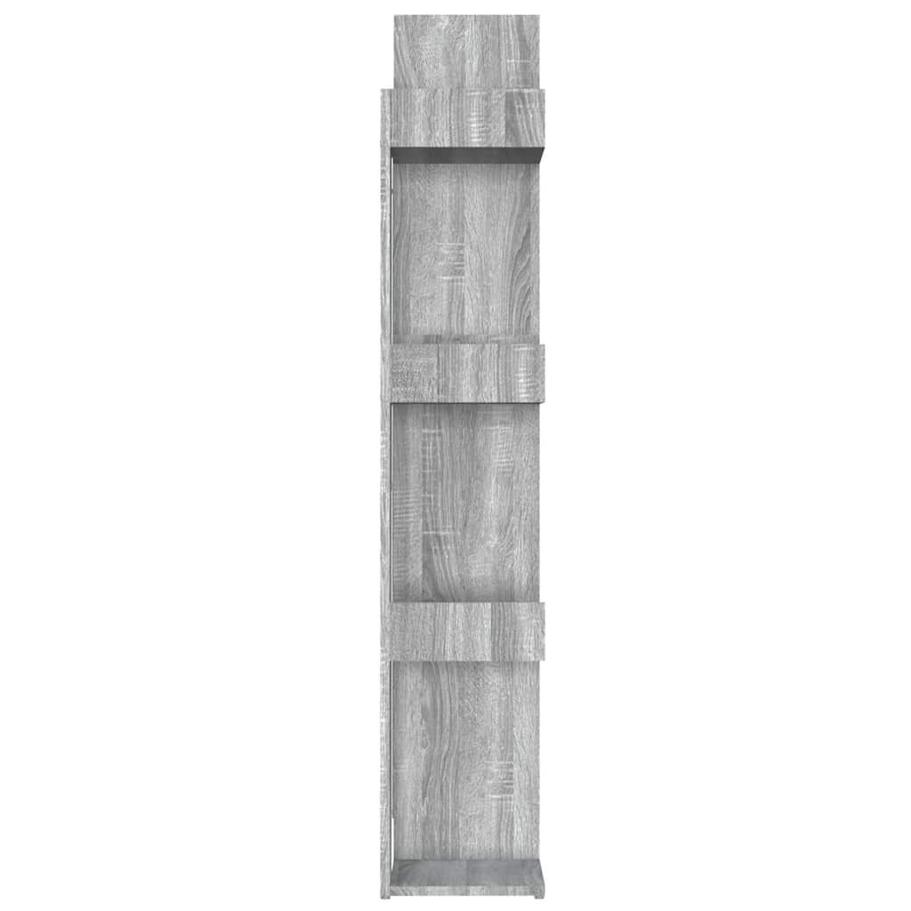 vidaXL Bibliotecă, gri sonoma, 86x25,5x140 cm, lemn prelucrat vidaXL Bibliotecă, gri sonoma, 86x25,5x140 cm, lemn prelucrat