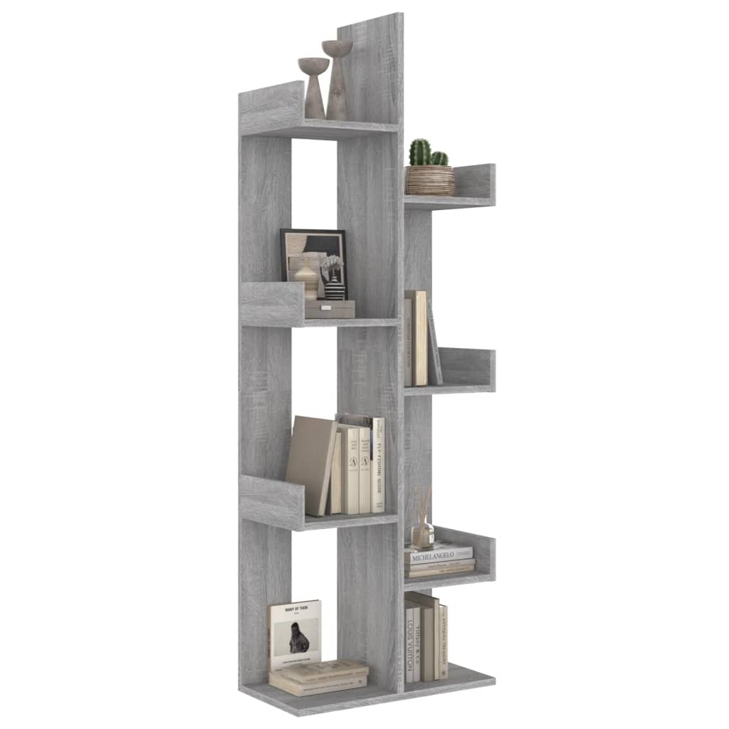 vidaXL Bibliotecă, sonoma gri, 48x25,5x140 cm, lemn prelucrat vidaXL Bibliotecă, sonoma gri, 48x25,5x140 cm, lemn prelucrat