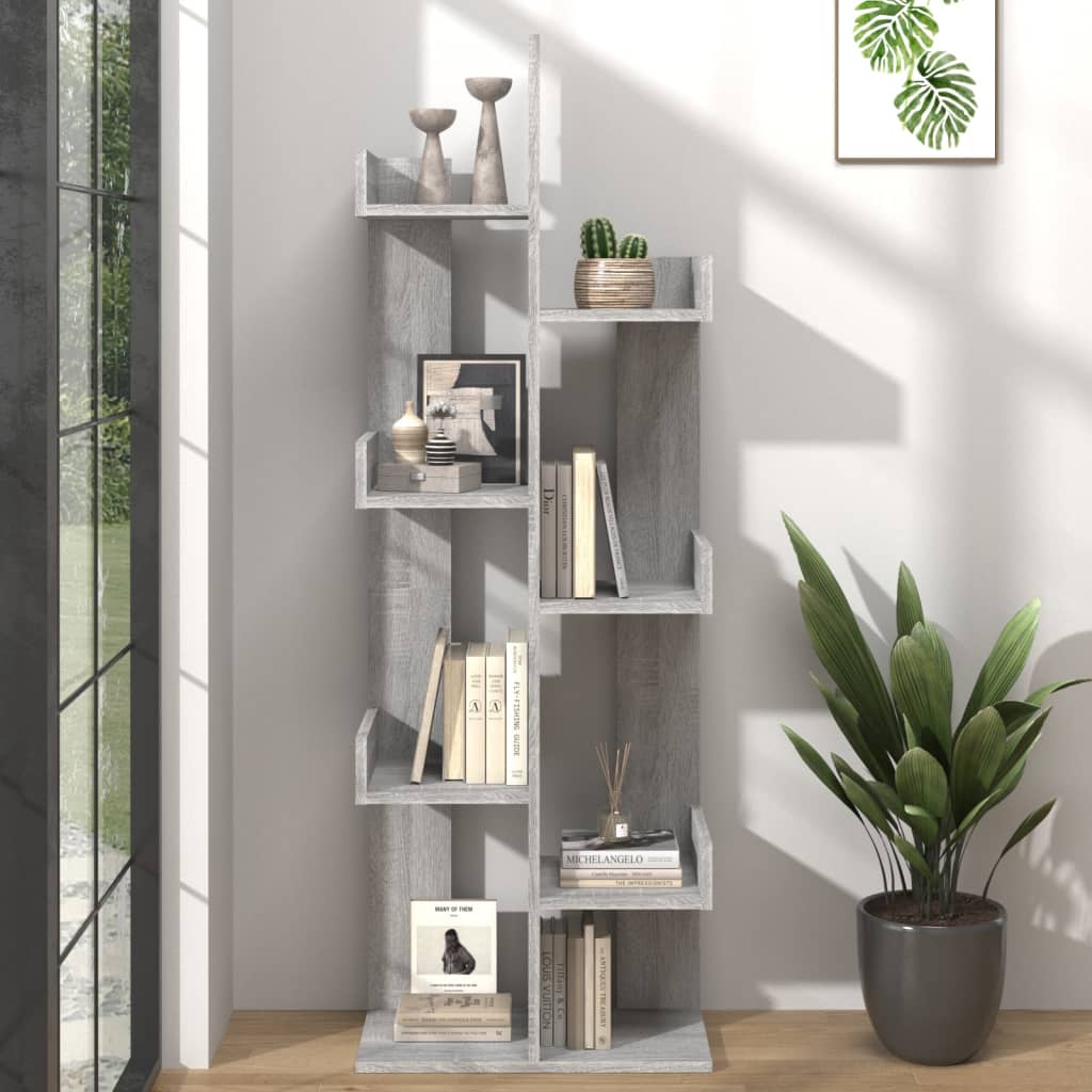 vidaXL Bibliotecă, sonoma gri, 48x25,5x140 cm, lemn prelucrat vidaXL Bibliotecă, sonoma gri, 48x25,5x140 cm, lemn prelucrat