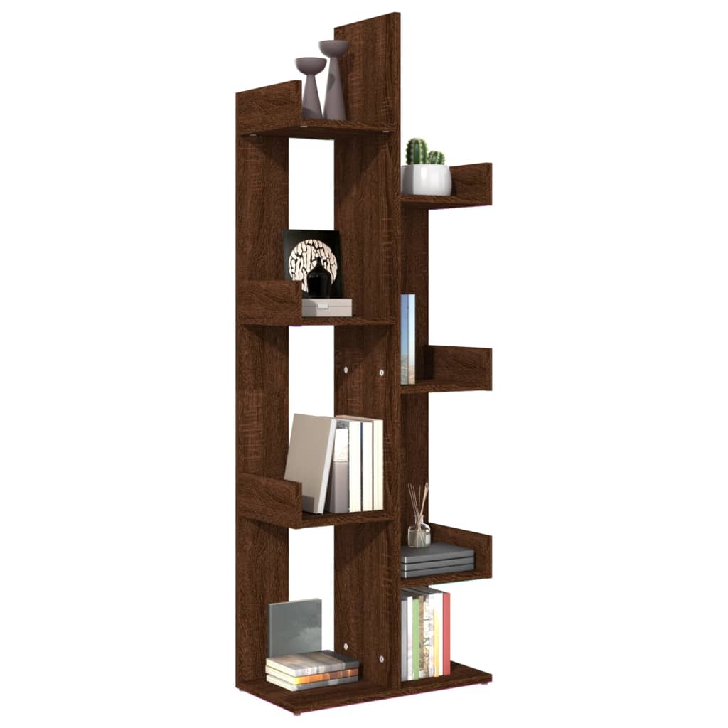 vidaXL Bibliotecă, stejar maro, 48x25,5x140 cm, lemn prelucrat vidaXL Bibliotecă, stejar maro, 48x25,5x140 cm, lemn prelucrat