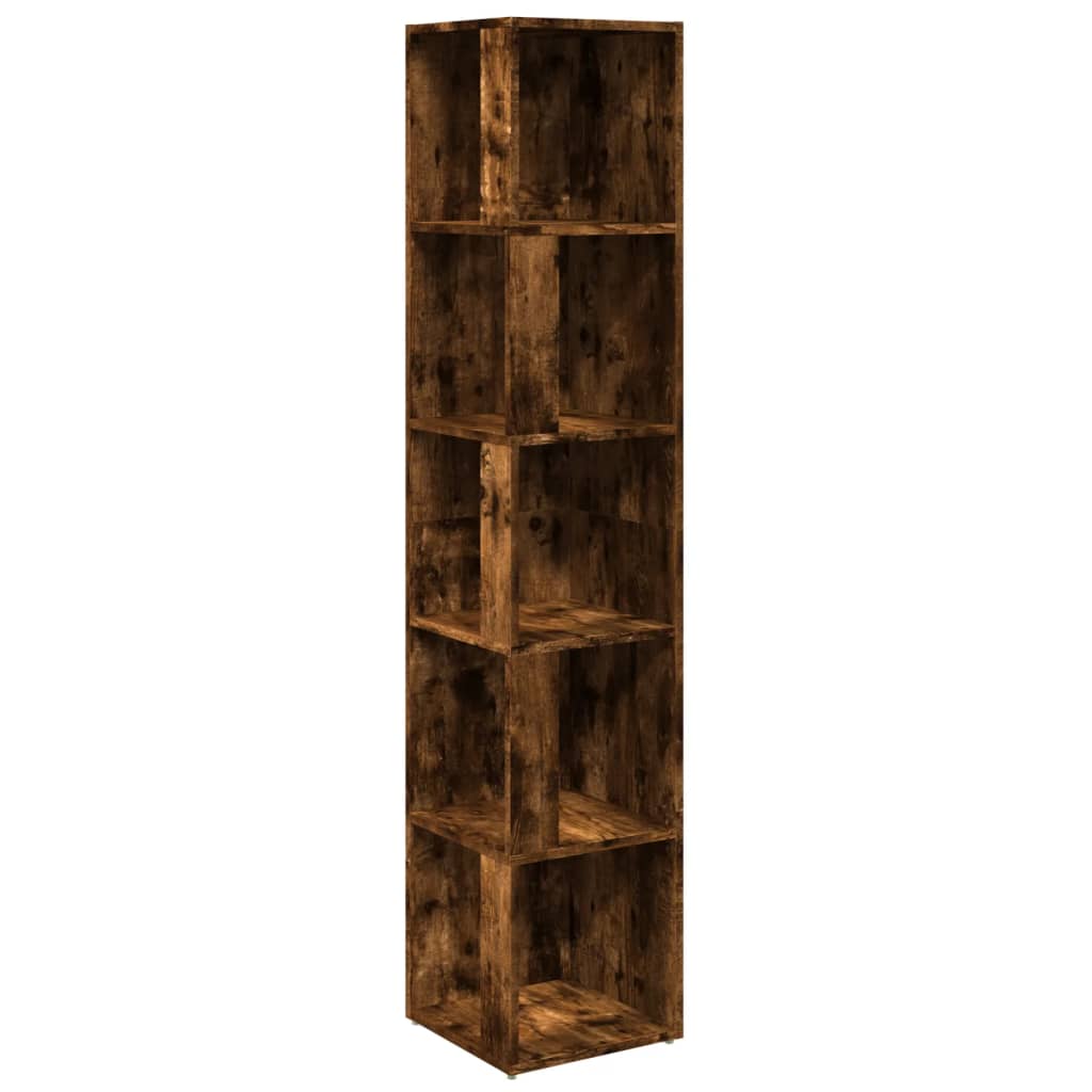vidaXL Dulap colțar, stejar fumuriu, 33x33x164,5 cm, lemn prelucrat vidaXL Dulap colțar, stejar fumuriu, 33x33x164,5 cm, lemn prelucrat