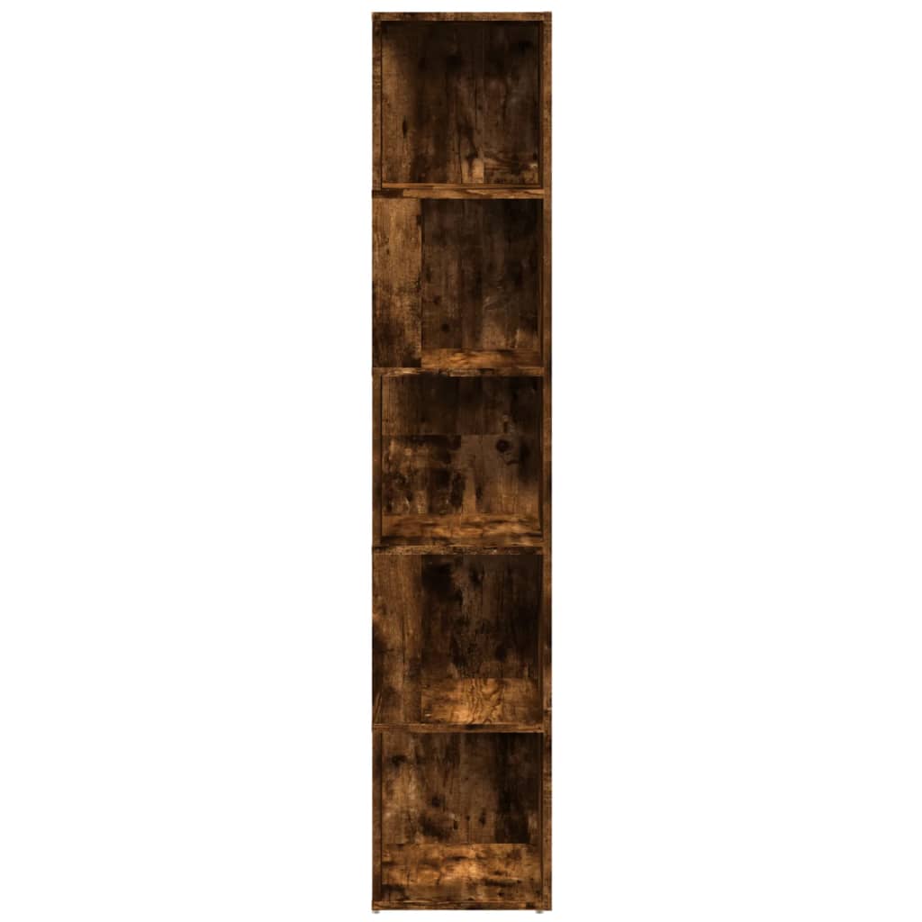 vidaXL Dulap colțar, stejar fumuriu, 33x33x164,5 cm, lemn prelucrat vidaXL Dulap colțar, stejar fumuriu, 33x33x164,5 cm, lemn prelucrat