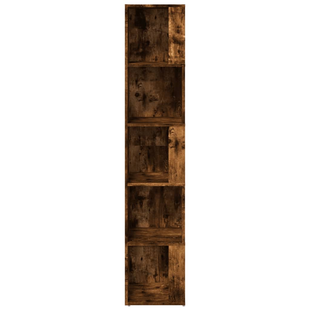 vidaXL Dulap colțar, stejar fumuriu, 33x33x164,5 cm, lemn prelucrat vidaXL Dulap colțar, stejar fumuriu, 33x33x164,5 cm, lemn prelucrat