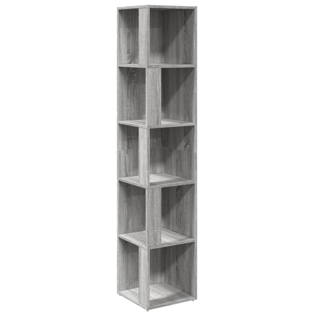 vidaXL Dulap colțar, gri sonoma, 33x33x164,5 cm, lemn prelucrat