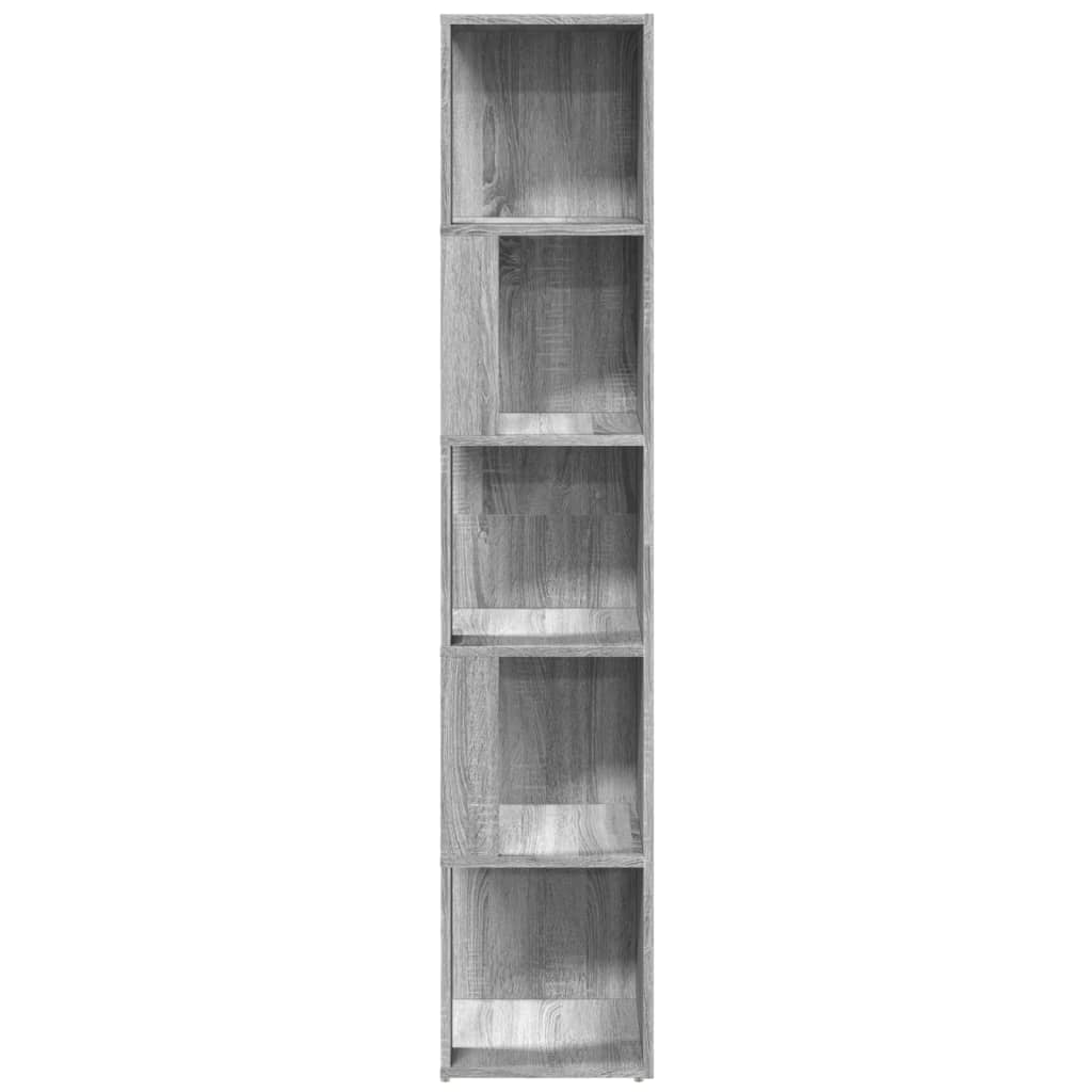 vidaXL Dulap colțar, gri sonoma, 33x33x164,5 cm, lemn prelucrat