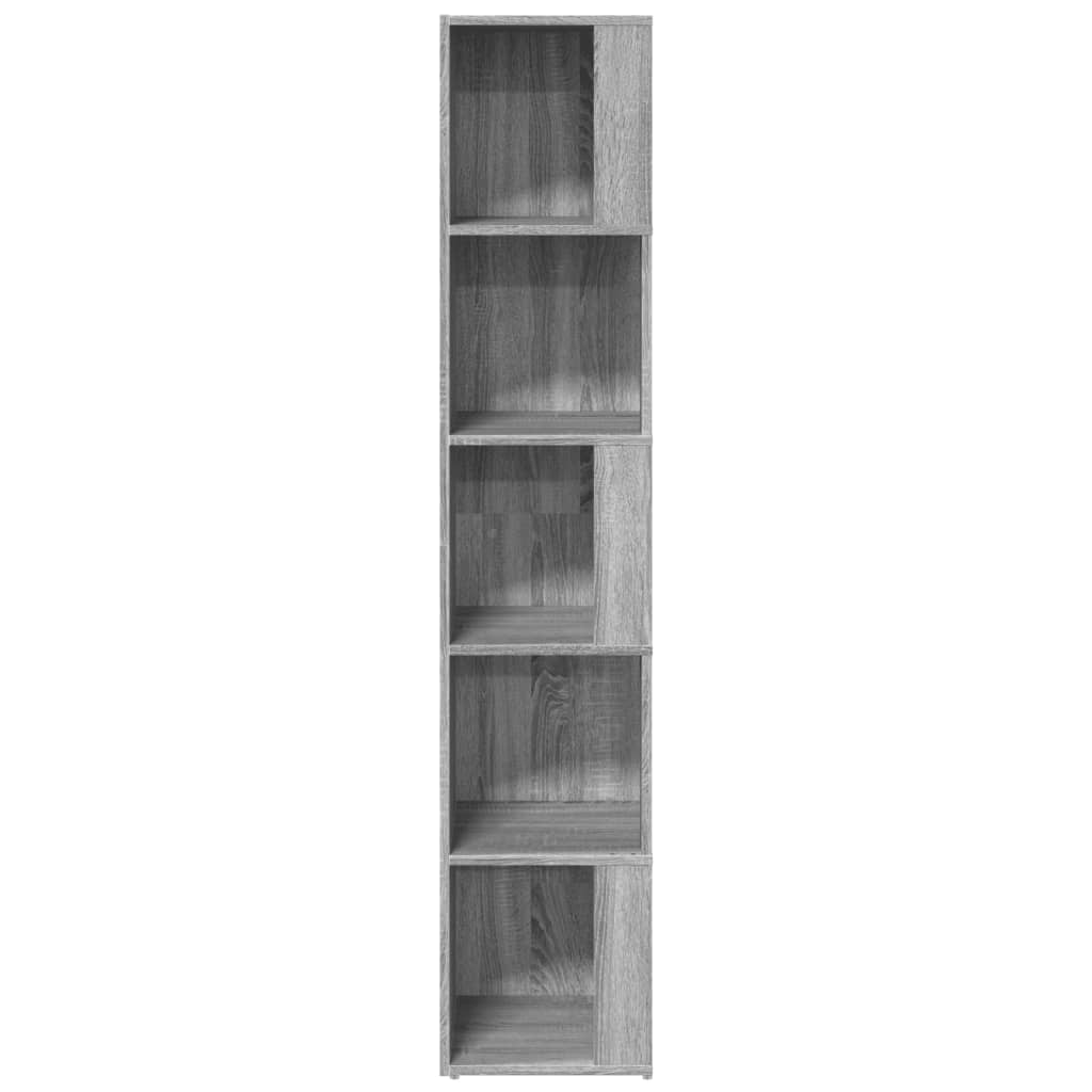 vidaXL Dulap colțar, gri sonoma, 33x33x164,5 cm, lemn prelucrat
