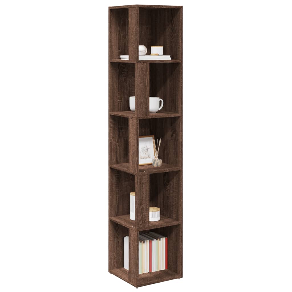 vidaXL Dulap colțar, stejar maro, 33x33x164,5 cm, lemn prelucrat vidaXL Dulap colțar, stejar maro, 33x33x164,5 cm, lemn prelucrat