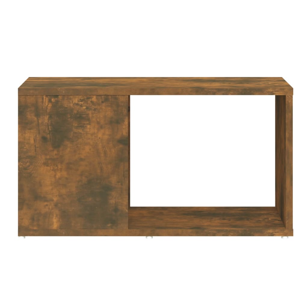 vidaXL Comodă TV, stejar fumuriu, 60x24x32 cm, lemn compozit vidaXL Comodă TV, stejar fumuriu, 60x24x32 cm, lemn compozit
