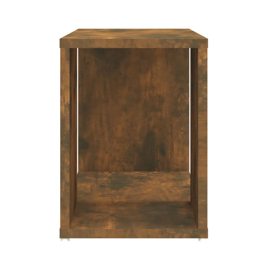 vidaXL Comodă TV, stejar fumuriu, 60x24x32 cm, lemn compozit vidaXL Comodă TV, stejar fumuriu, 60x24x32 cm, lemn compozit