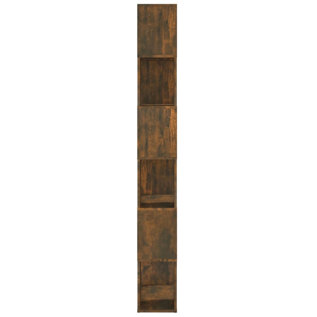 vidaXL Bibliotecă/Separator de cameră, stejar fumuriu, 60x24x186 cm vidaXL Bibliotecă/Separator de cameră, stejar fumuriu, 60x24x186 cm