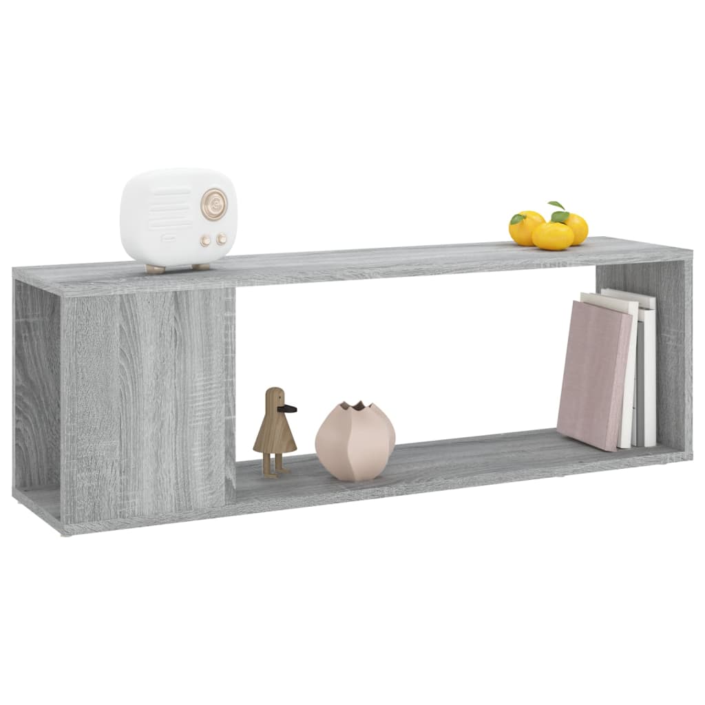 vidaXL Comodă TV, sonoma gri, 100x24x32 cm, lemn prelucrat vidaXL Comodă TV, sonoma gri, 100x24x32 cm, lemn prelucrat