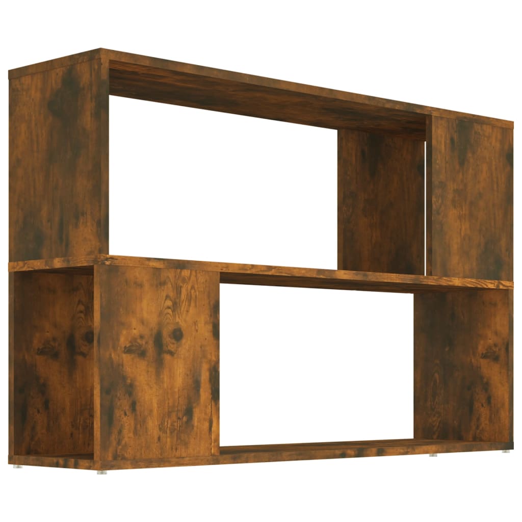vidaXL Bibliotecă, stejar fumuriu, 100x24x63 cm, lemn prelucrat vidaXL Bibliotecă, stejar fumuriu, 100x24x63 cm, lemn prelucrat