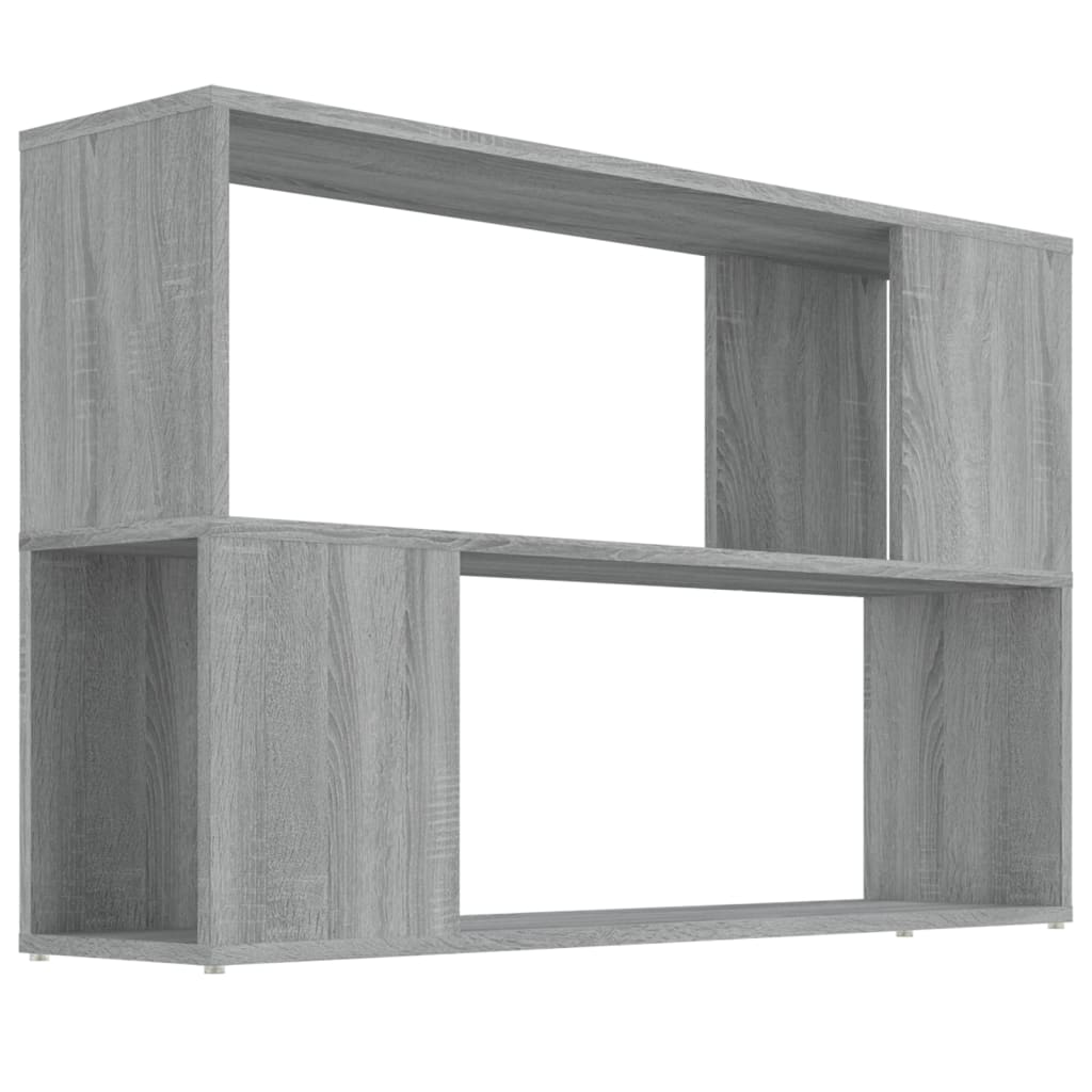 vidaXL Bibliotecă, gri sonoma, 100x24x63 cm, lemn prelucrat vidaXL Bibliotecă, gri sonoma, 100x24x63 cm, lemn prelucrat