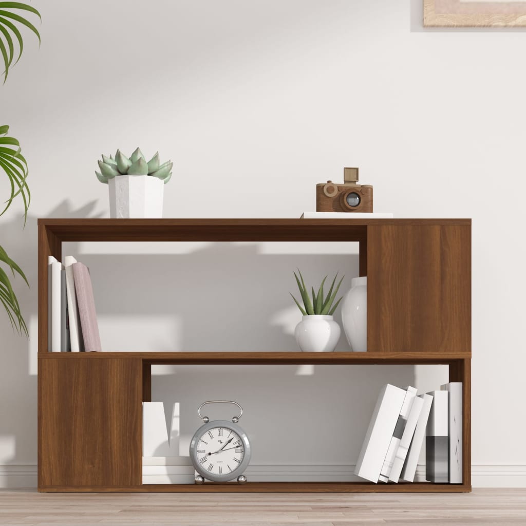 vidaXL Bibliotecă, stejar maro, 100x24x63 cm, lemn prelucrat