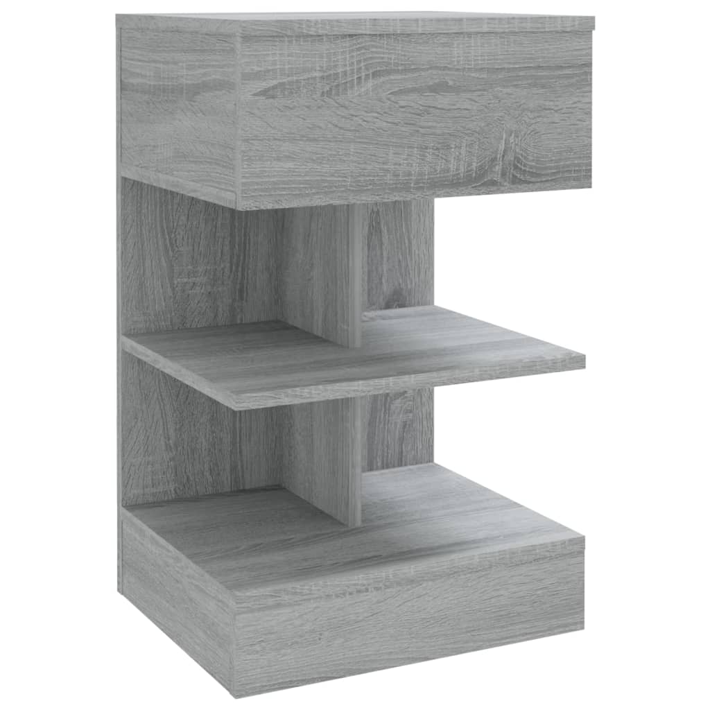 vidaXL Noptiere, 2 buc., gri sonoma, 40x35x65 cm, lemn prelucrat vidaXL Noptiere, 2 buc., gri sonoma, 40x35x65 cm, lemn prelucrat