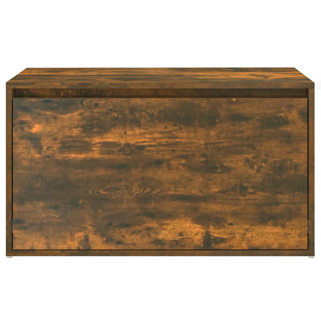 vidaXL Bancă de hol, stejar fumuriu, 80x40x45 cm, lemn prelucrat vidaXL Bancă de hol, stejar fumuriu, 80x40x45 cm, lemn prelucrat