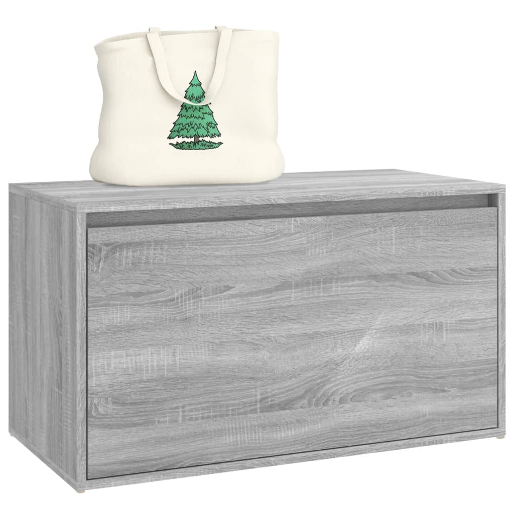 vidaXL Bancă de hol, gri sonoma, 80x40x45 cm, lemn prelucrat vidaXL Bancă de hol, gri sonoma, 80x40x45 cm, lemn prelucrat