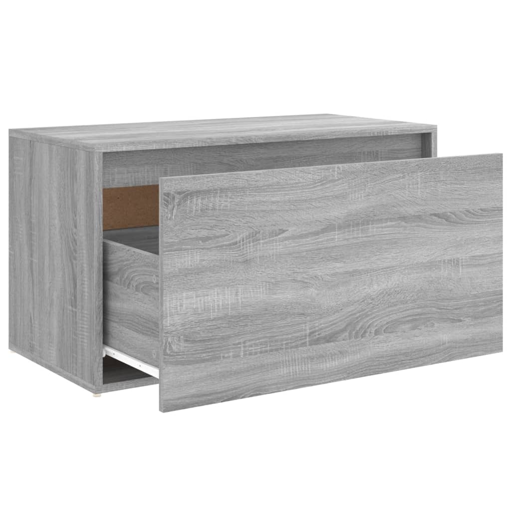 vidaXL Bancă de hol, gri sonoma, 80x40x45 cm, lemn prelucrat vidaXL Bancă de hol, gri sonoma, 80x40x45 cm, lemn prelucrat